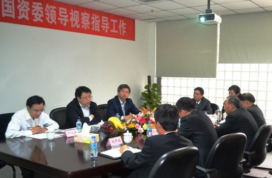 北京市国资委、国资公司向导到EV扑克视察指导事情